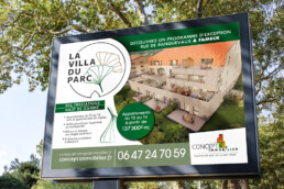 Comimo - Référence client - Villa du Parc - Panneau